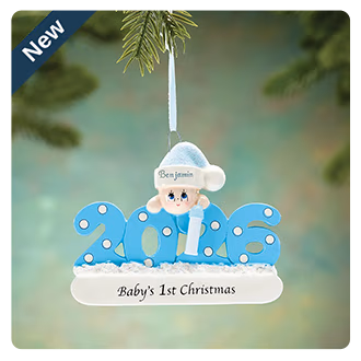Personalized 2026 Baby's First Christmas Ornament