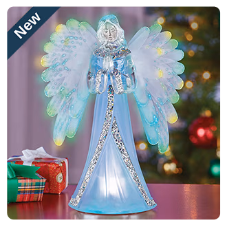 Fiber Optic Color-Changing Angel