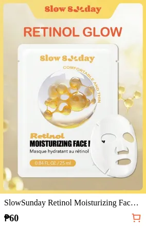 SlowSunday Retinol Moisturizing Face Mask, Hydrates And Nourishes, Deeply Hydrates And Soothes Skin, K Beauty, Ideal For Party, Suitable For Summer & Autumn, Halloween
