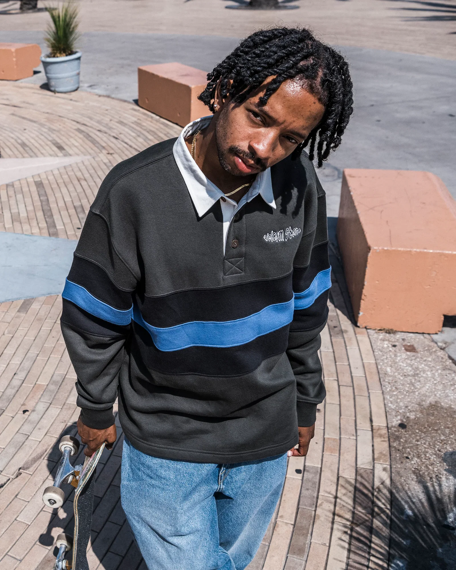 Image of Men's Scratch Stone Fleece Polo