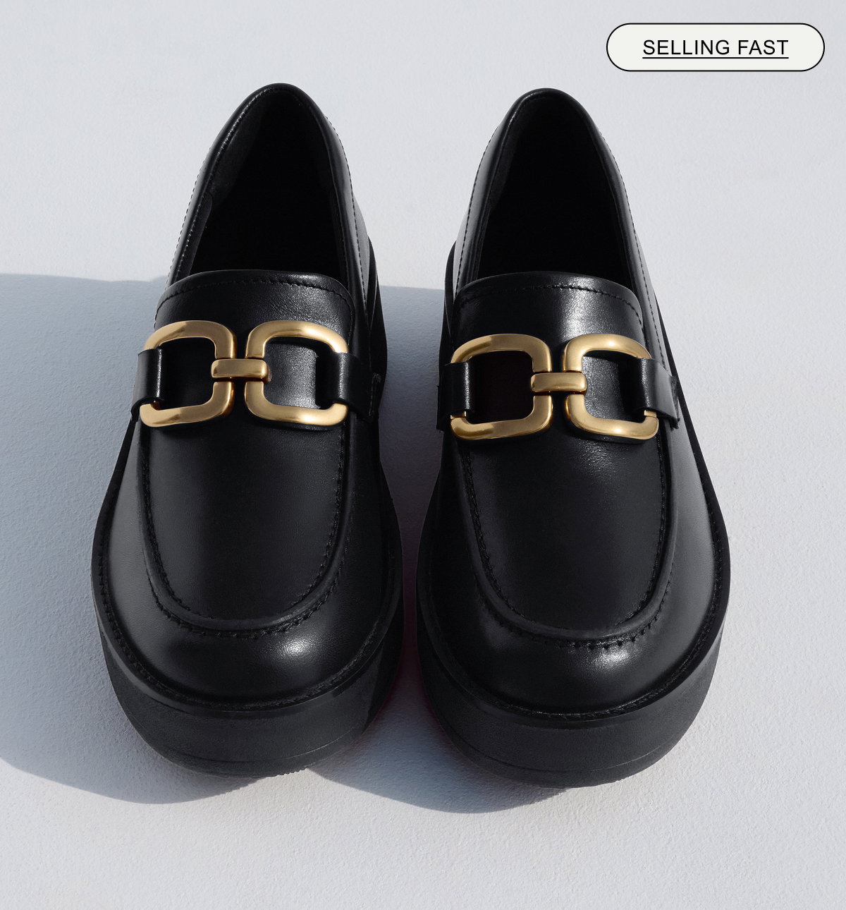 GEN-FF Roam Buckle Leather Loafers