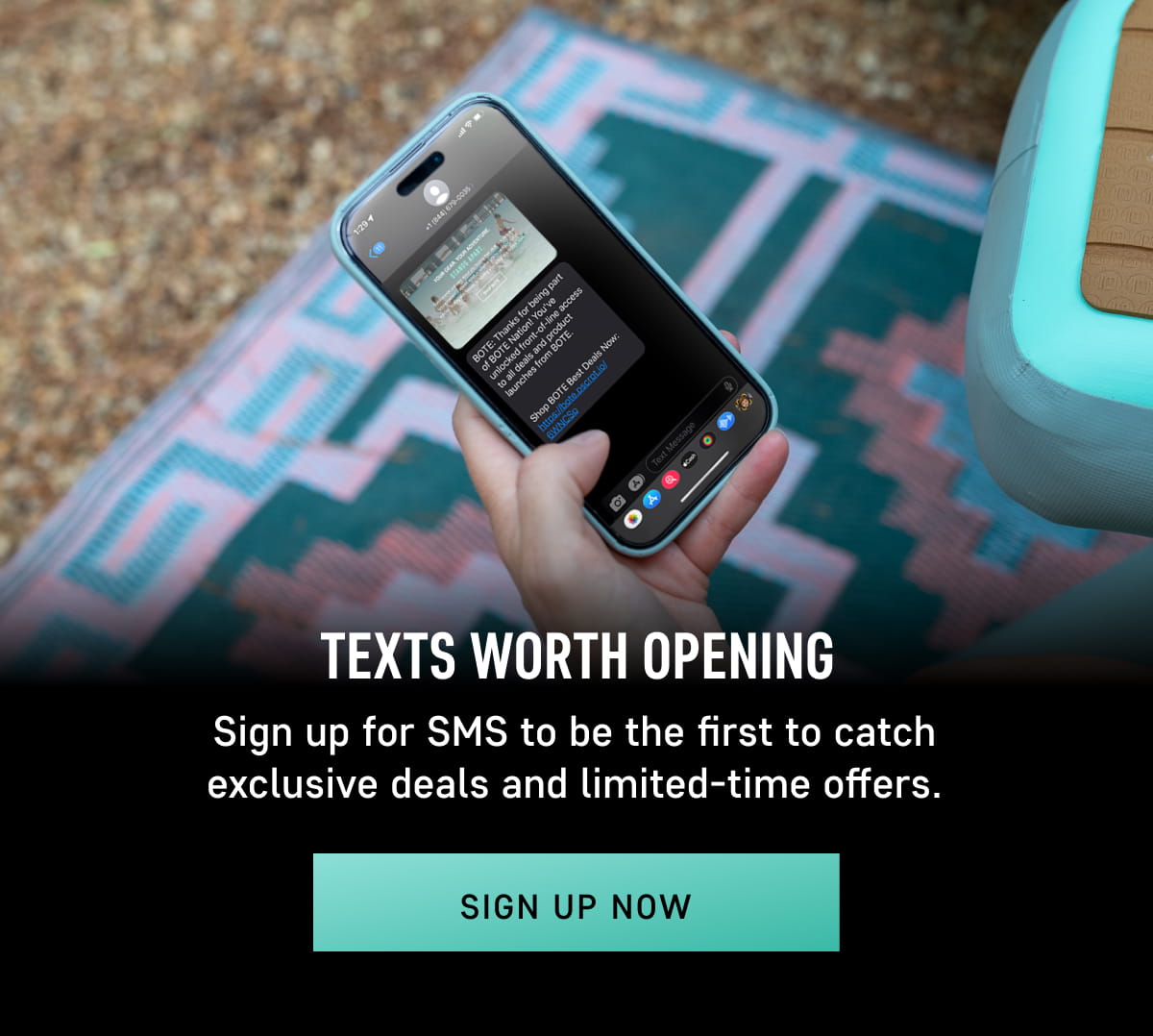 Sign Up for SMS Updates from BOTE