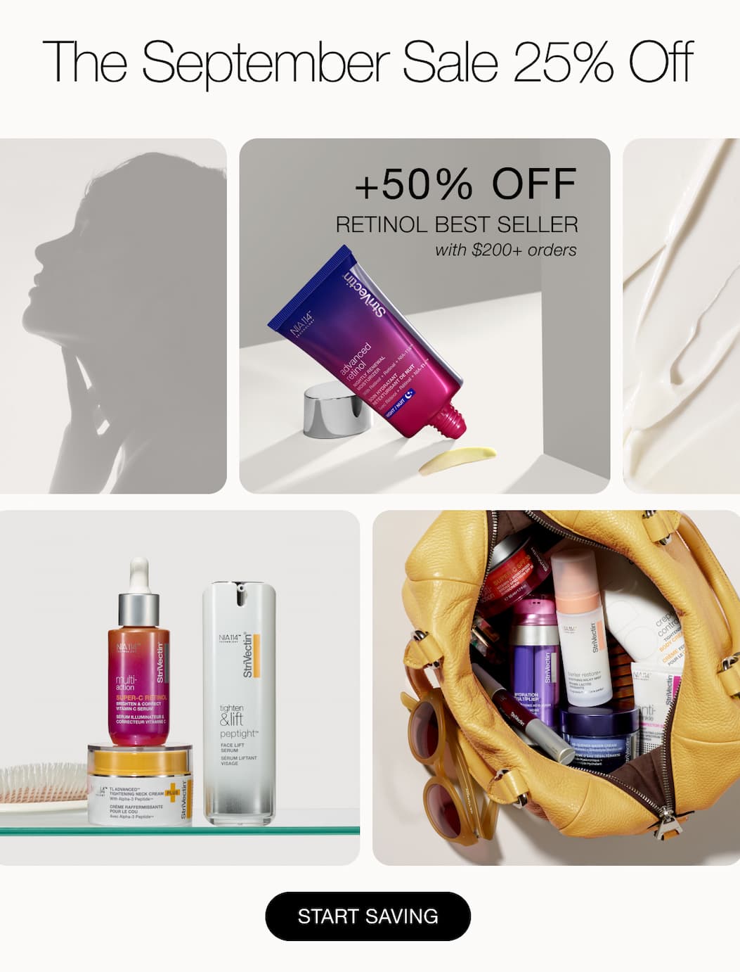 Start Saving: StriVectin September Sale 25% Off + 50% Off Retinol Best Seller with $200+ orders