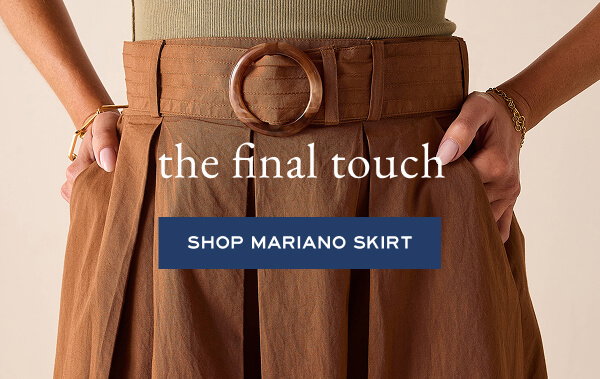 The final touch - Shop Mariano Skirt - Close up image of a maxi skirt