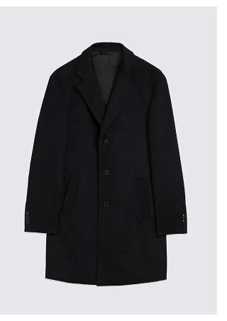 Black Double Faced Long Coat