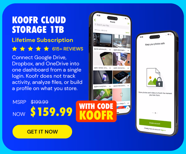 Koofr Cloud Storage: Lifetime Subscription (1TB)