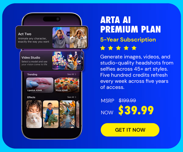 ARTA AI Premium Plan: 5-Year Subscription