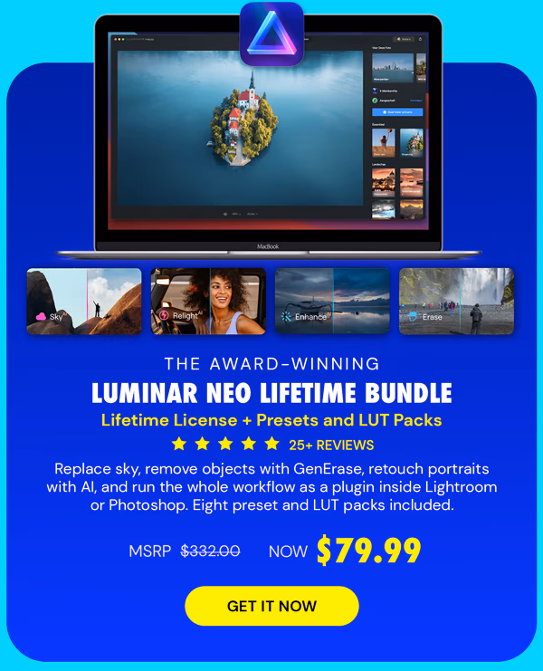 The Award-Winning Luminar Neo Lifetime Bundle (Refresh)