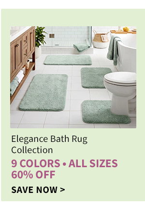 ELEGANCE BATH RUG 60 OFF