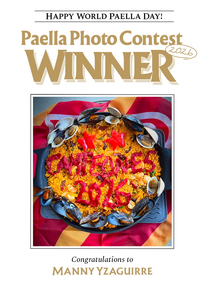 Happy World Paella Day! Paella Photo Contest Winner 2026 - Congratulations to Manny Yzaguirre