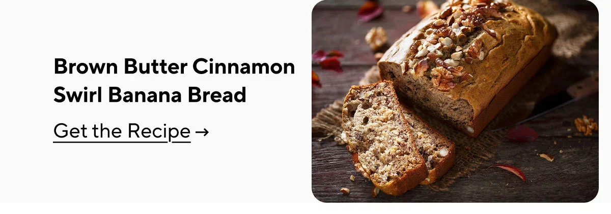Brown Butter Cinnamon Swirl Banana Bread