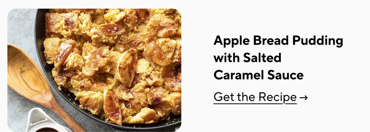 Apple Bread Pudding With Salted Caramel Sauce
