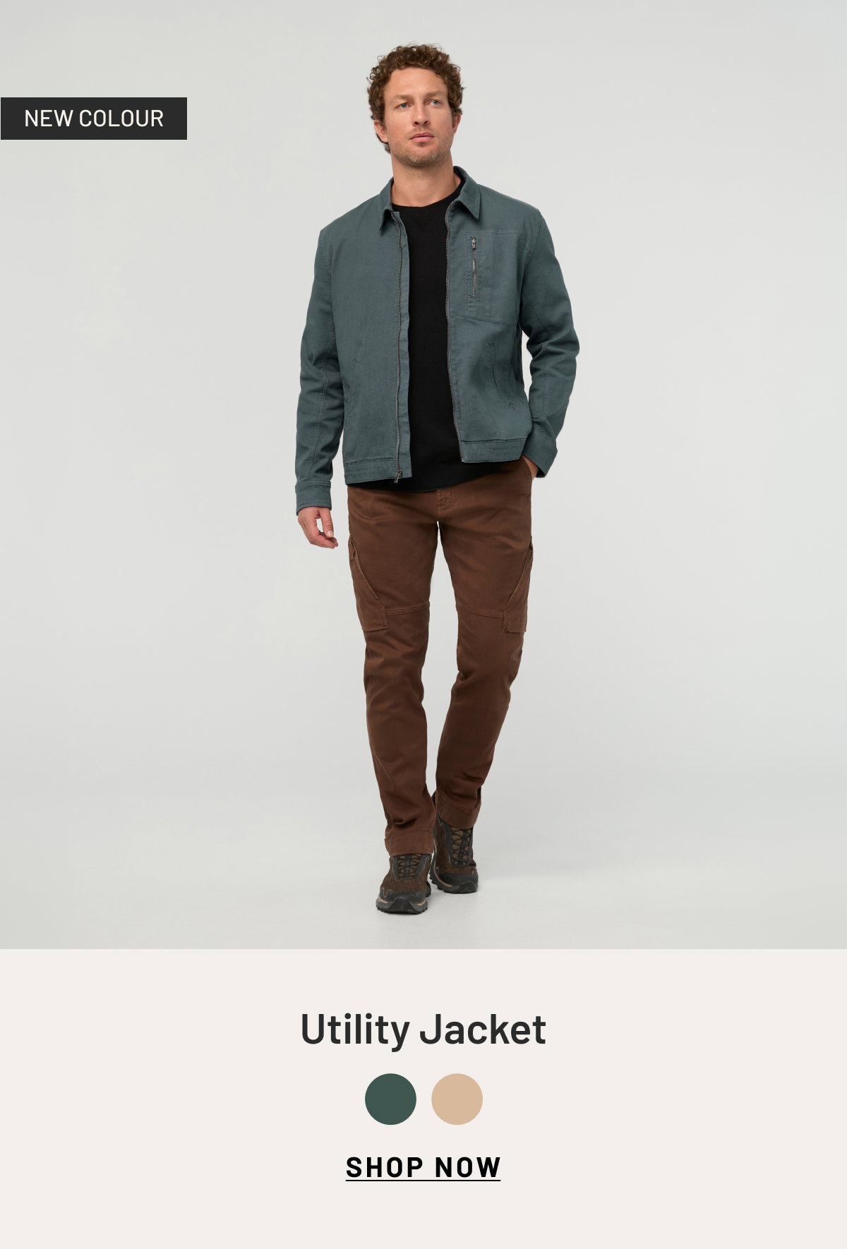 Stretch Canvas Utility Jacket