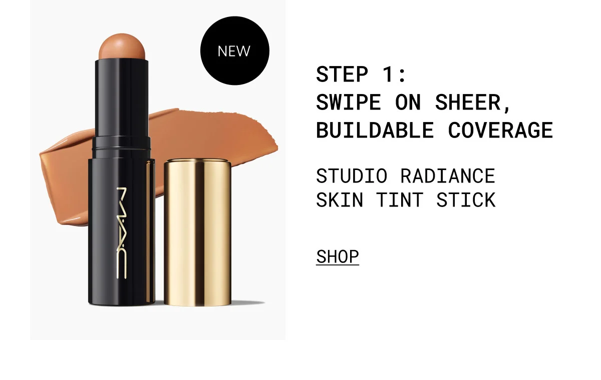 M·A·C | NEW | STEP 1: SWIPE ON SHEER, BUILDABLE COVERAGE | STUDIO RADIANCE SKIN TINT STICK | SHOP