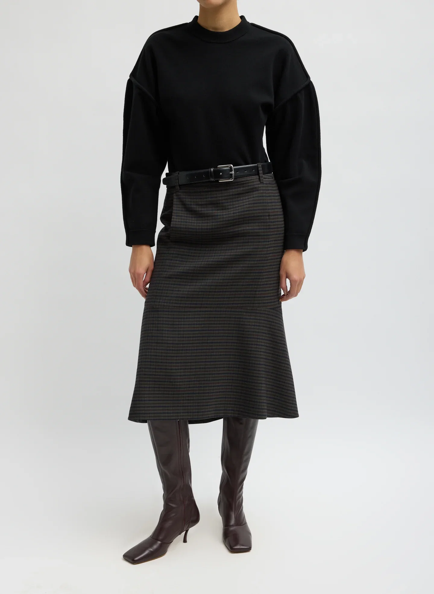 Image of Cedric Suiting Detached Zipper Skirt