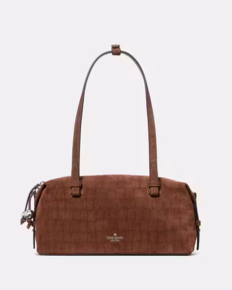 Billie Suede Croc Shoulder Bag