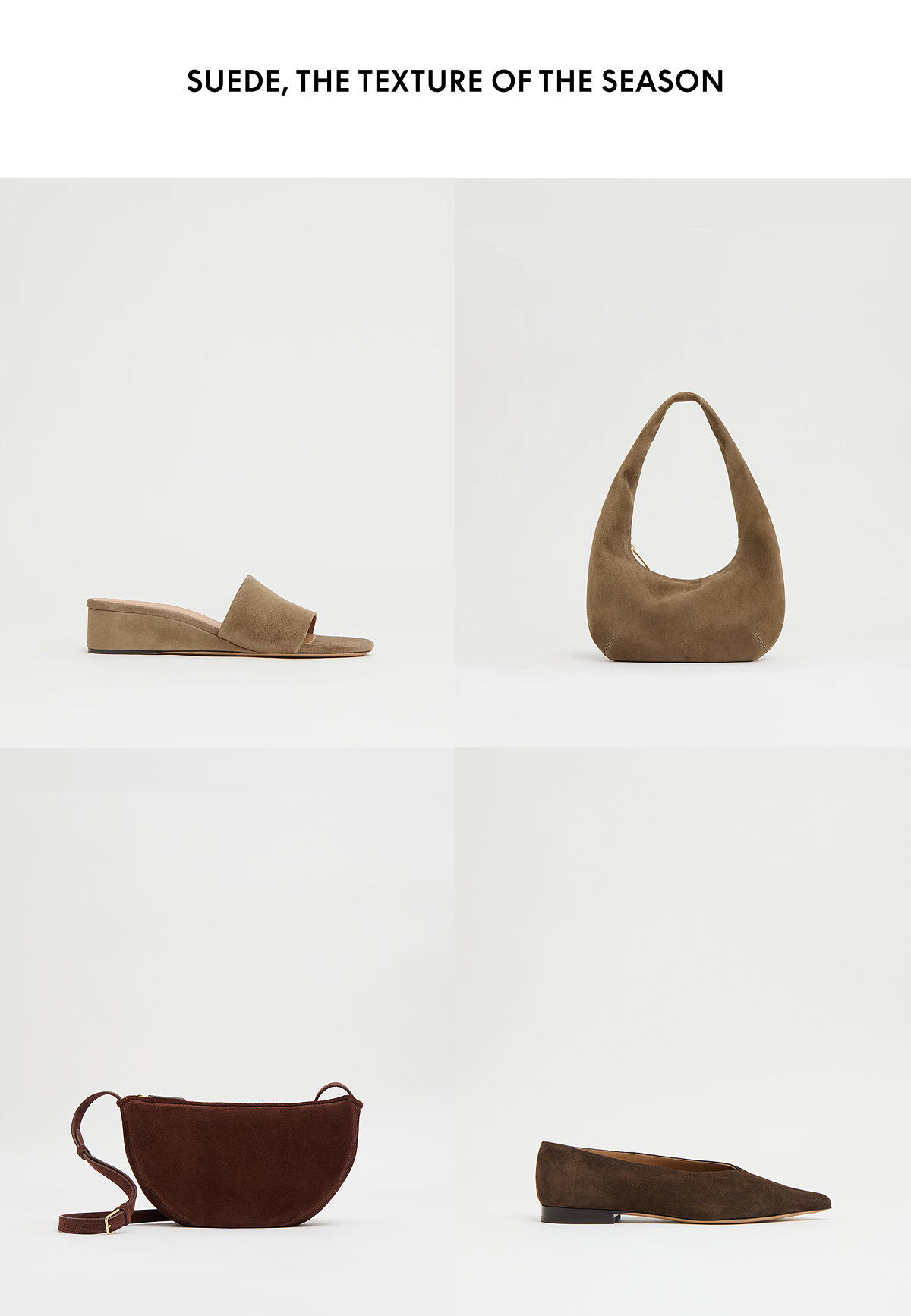 Our Fall Winter 2026 collection explores soft, tactile finishes.