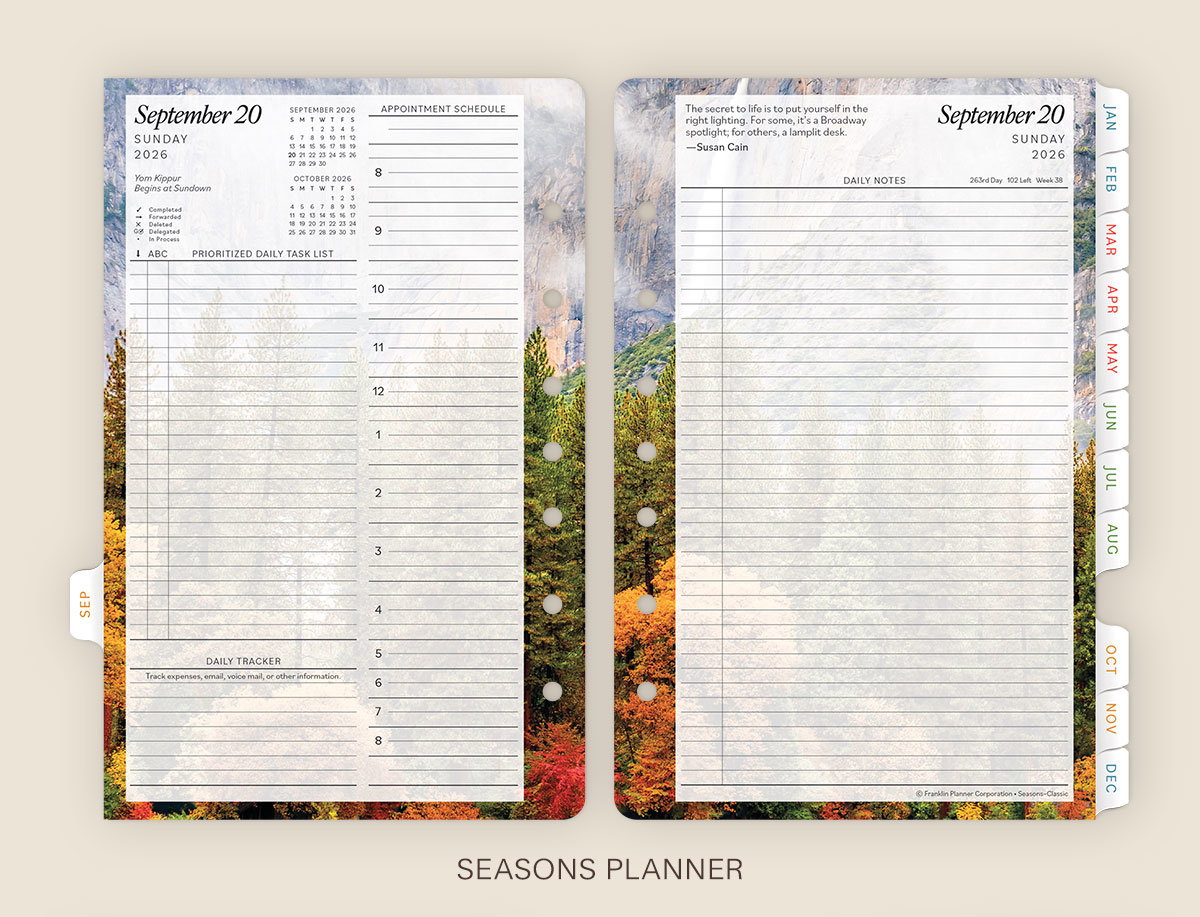Seasons Planner.