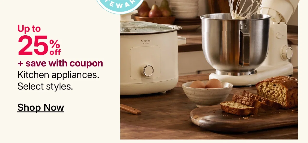 up to 25% off kitchen appliances