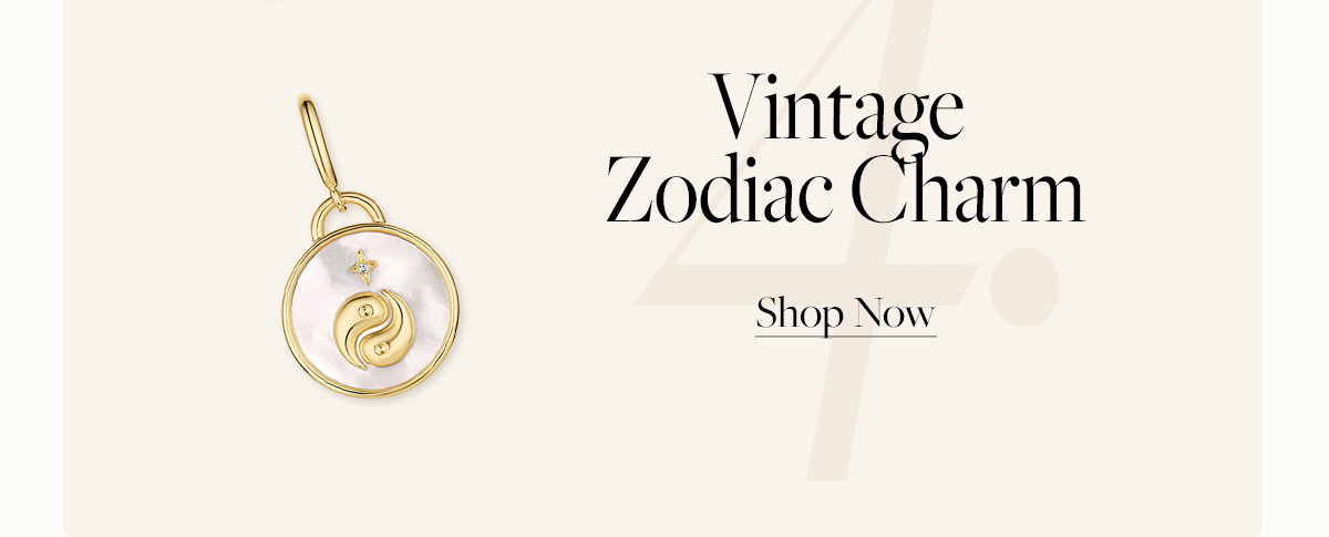 Vintage Zodiac Charm