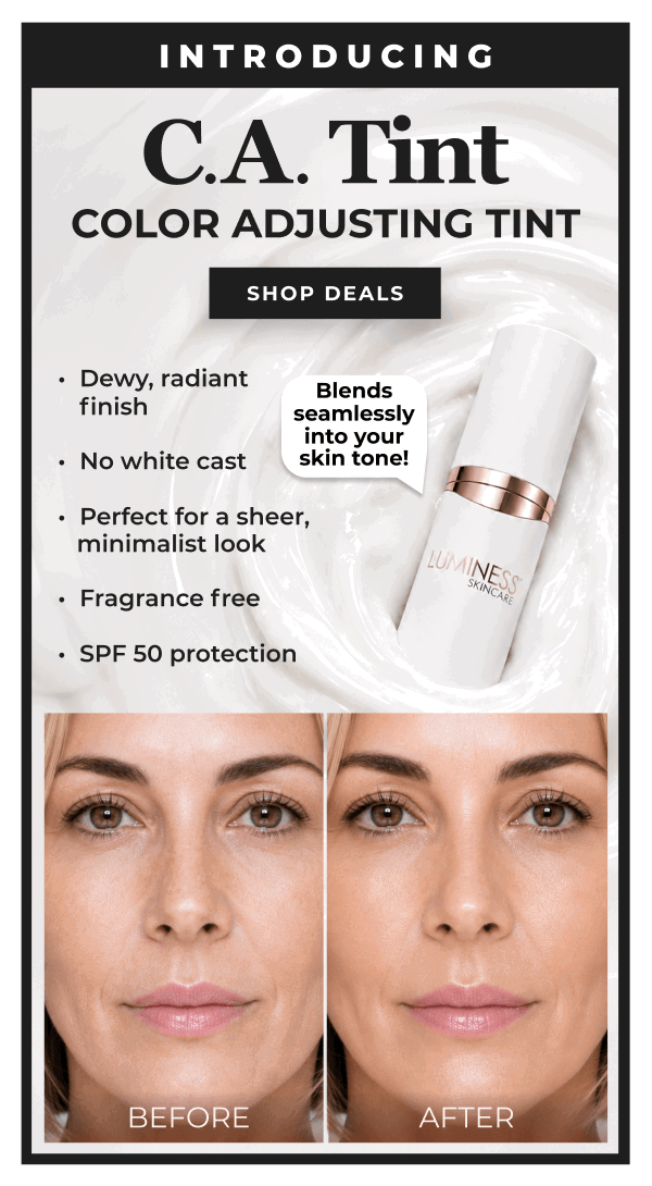 INTRODUCING COLOR ADJUSTING TINTED MOISTURIZER SPF KIT: Dewy, radiant finish. No white cast. Perfect for sheer, minimalist look. Fragrance free. SPF 50 protection.