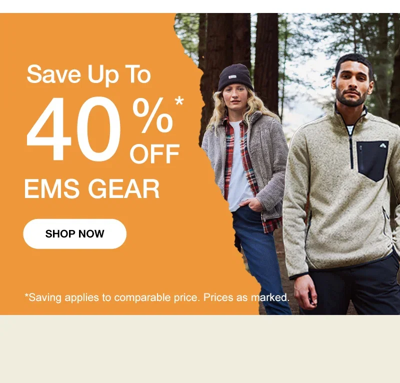 Save up to 40% off EMS Gear