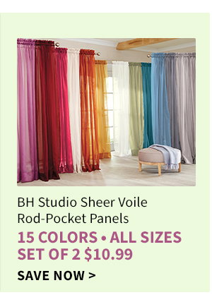 BH STUDIO SHEER VOILE PANELS