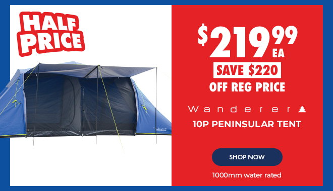 $219.99 Wanderer 10P Peninsular tent