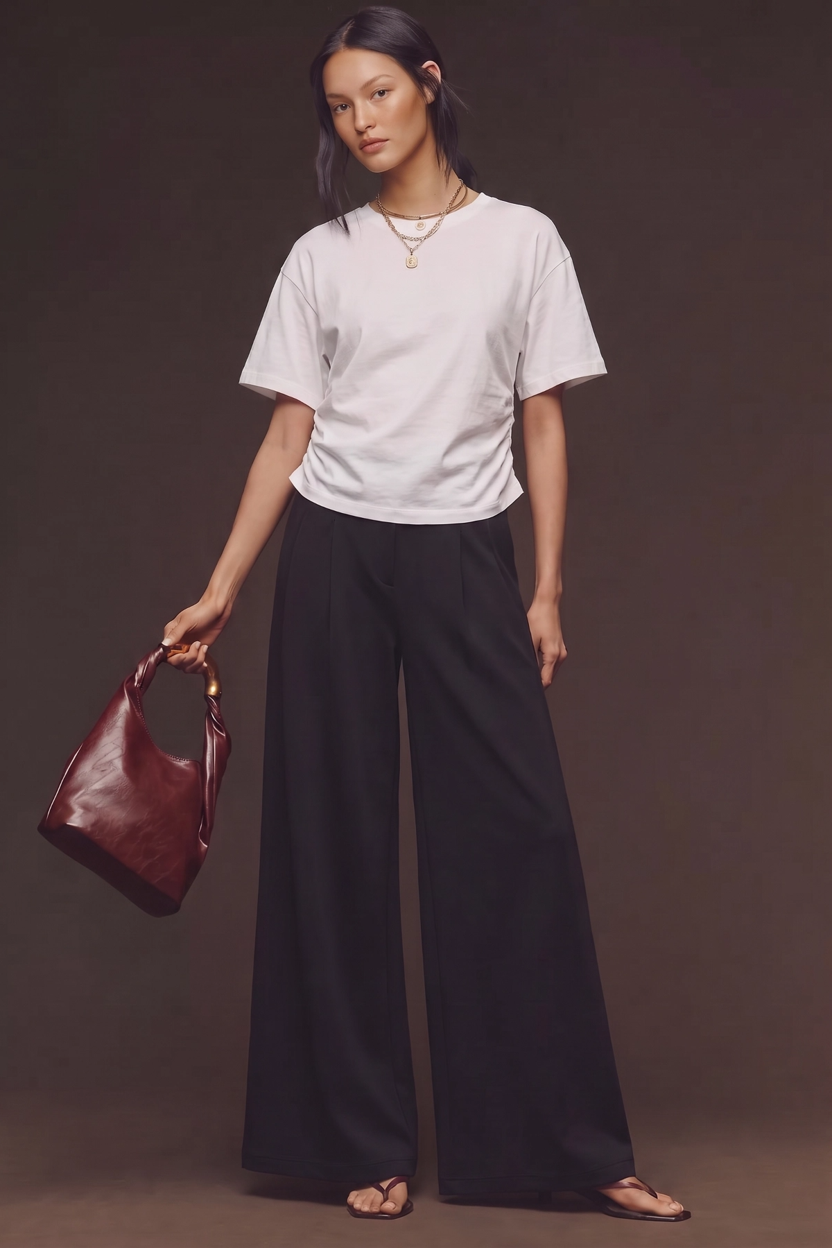 Lush Fleece High Waisted Wide Leg Lounge Trousers