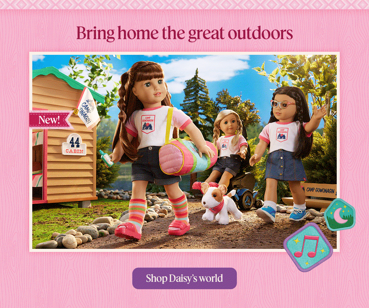 Bring home the great outdoors. Shop Daisy’s world