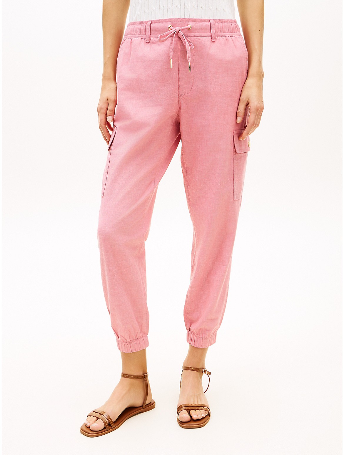 Image of Stretch-Cotton Cargo Jogger
