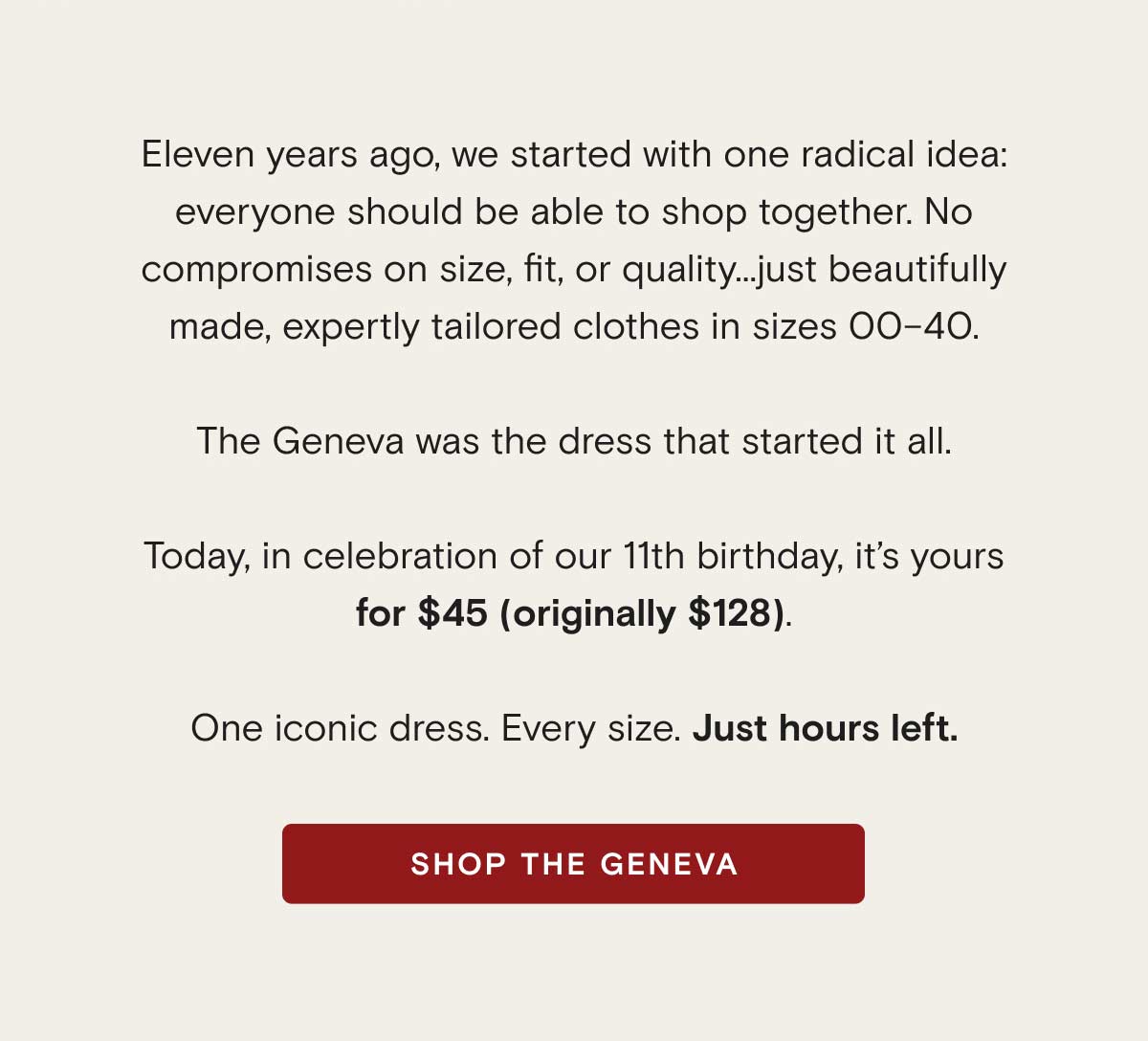 Just hours left!