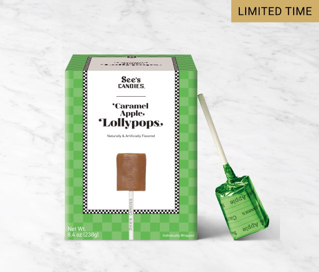 See's Candies | Caramel Apple Lollypops