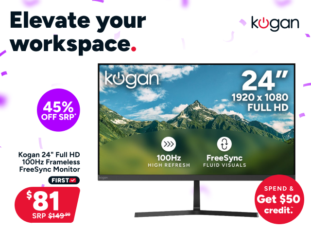 Kogan 24" Full HD 100Hz Frameless FreeSync Monitor (1920 x 1080)