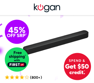 Kogan 2.1 Channel 110W Dolby Soundbar with Built-in Subwoofer Product Image