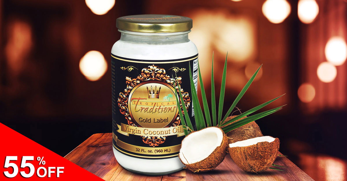 55% OFF Gold Label Virgin Coconut Oil quart