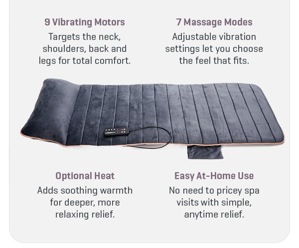 Settling into the season with our Heated Massage Mat.