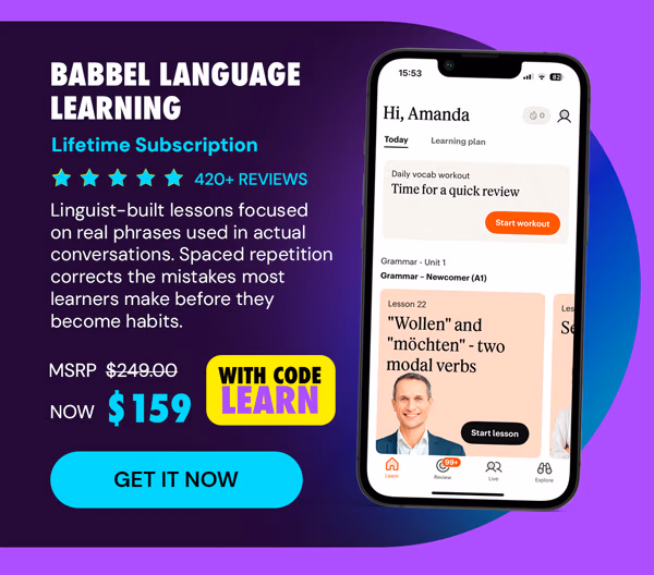 Babbel Language Learning: Lifetime Subscription (All Languages)