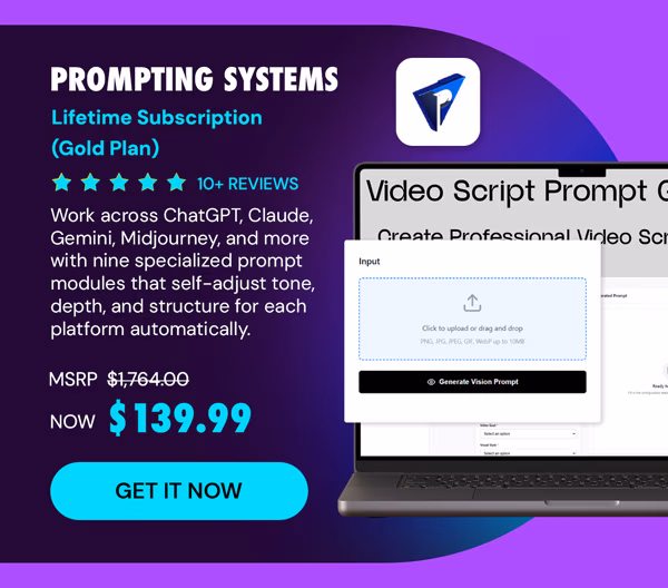 Prompting Systems: Lifetime Subscription (Gold Plan)