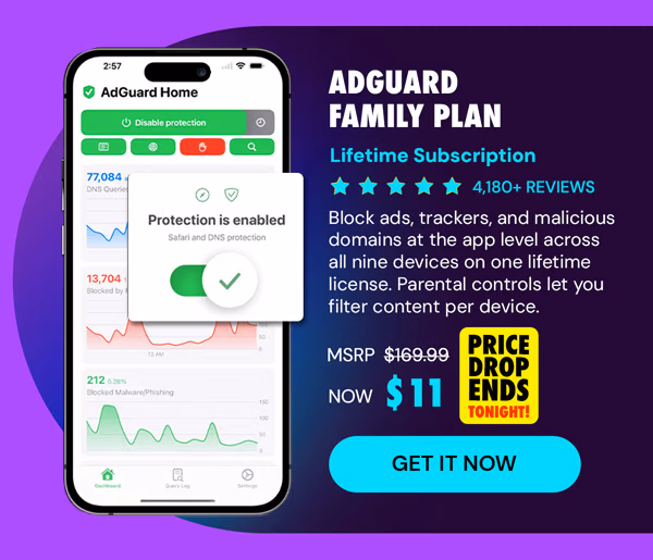 AdGuard Family Plan: Lifetime Subscription