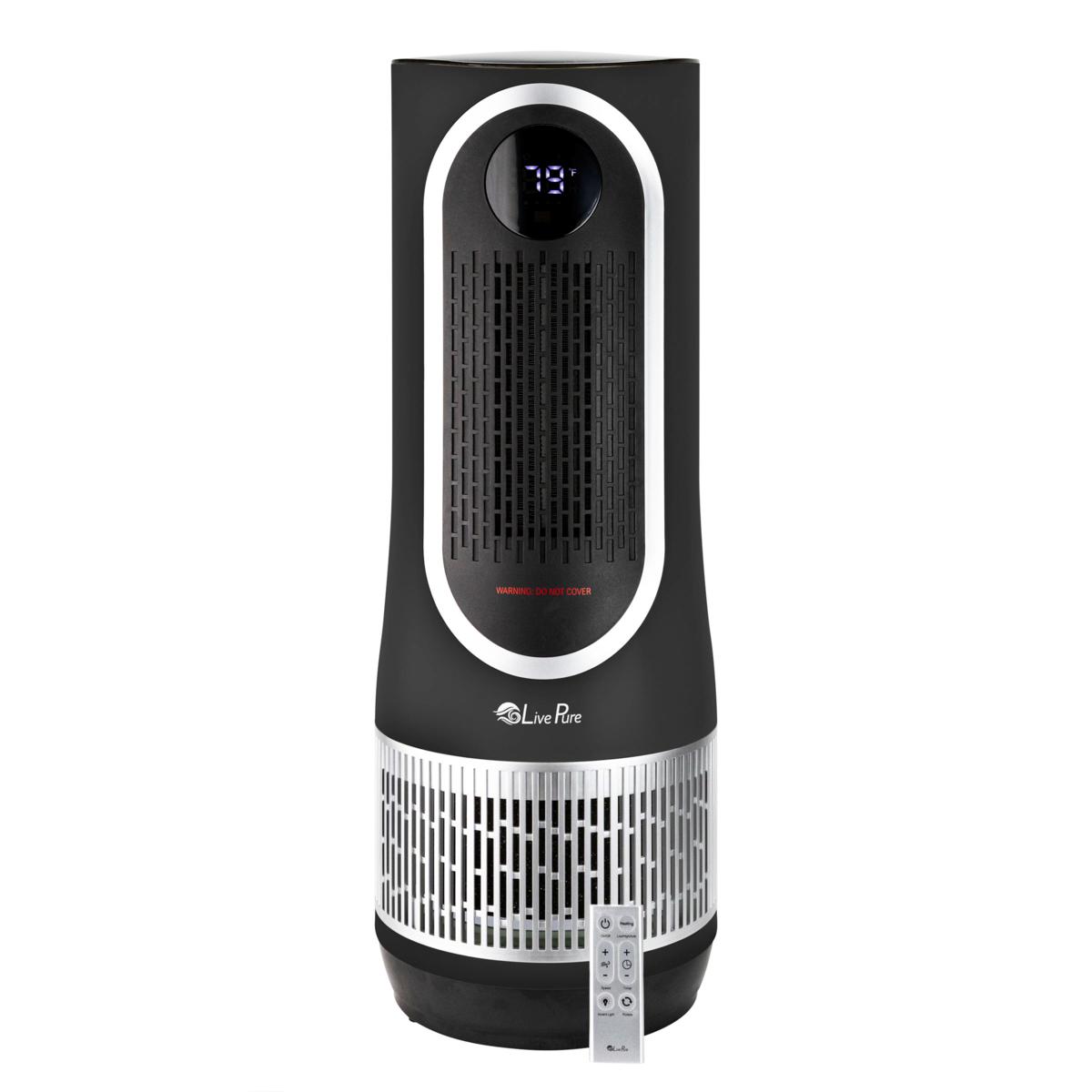 LivePure 3-in-1 Air Purifier, Fan & Heater with Remote
