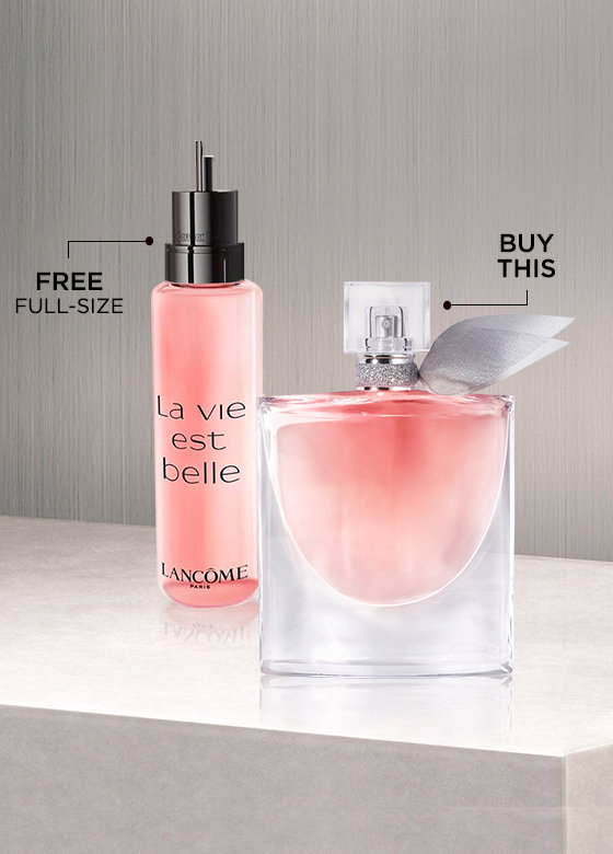 BUY LA VIE EST BELLE EAU DE PARFUM (3.4 OZ) GET A FREE LA VIE EST BELLE EAU DE PARFUM REFILL (3.4 OZ) A S137 VALUE! USE CODE FALLFRESH SHOP NOW