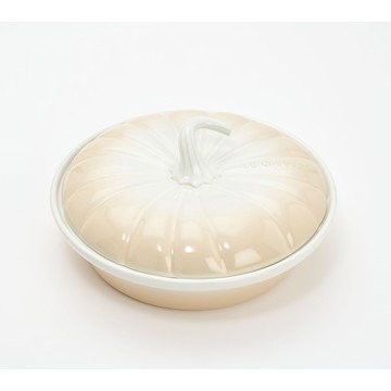 Le Creuset 9" Figural Stoneware Pumpkin Baker w/ Lid