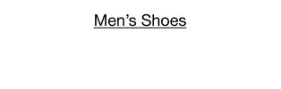 Men's Shoes