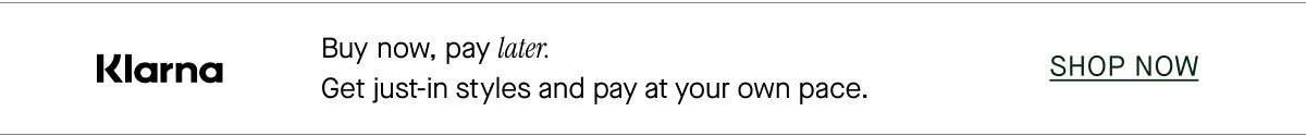 Buy now, pay later.