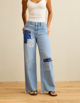 AE Super High-Waisted Baggy Wide-Leg Jean
