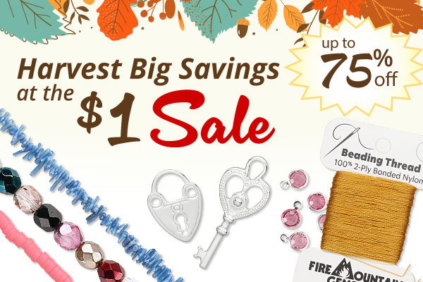 Harvest Big Savings at the $1 Sale - Up to 75% off