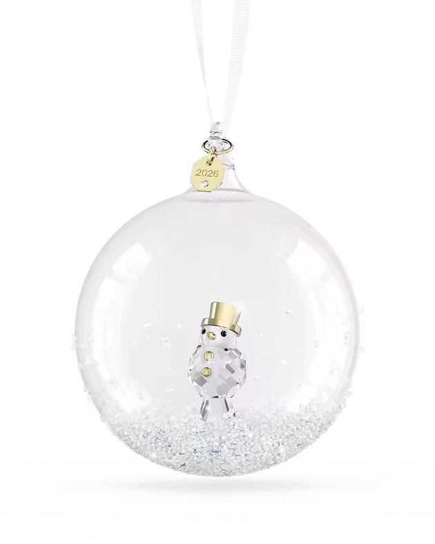 Annual Edition Ball Ornament 2026 with snowman inside
