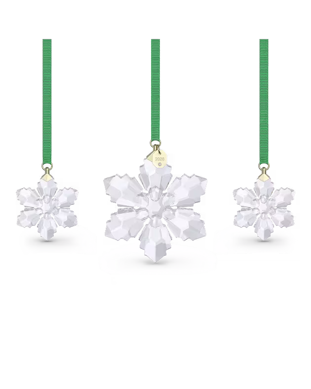 Annual Edition Ornament Set 2026, snowflake trio