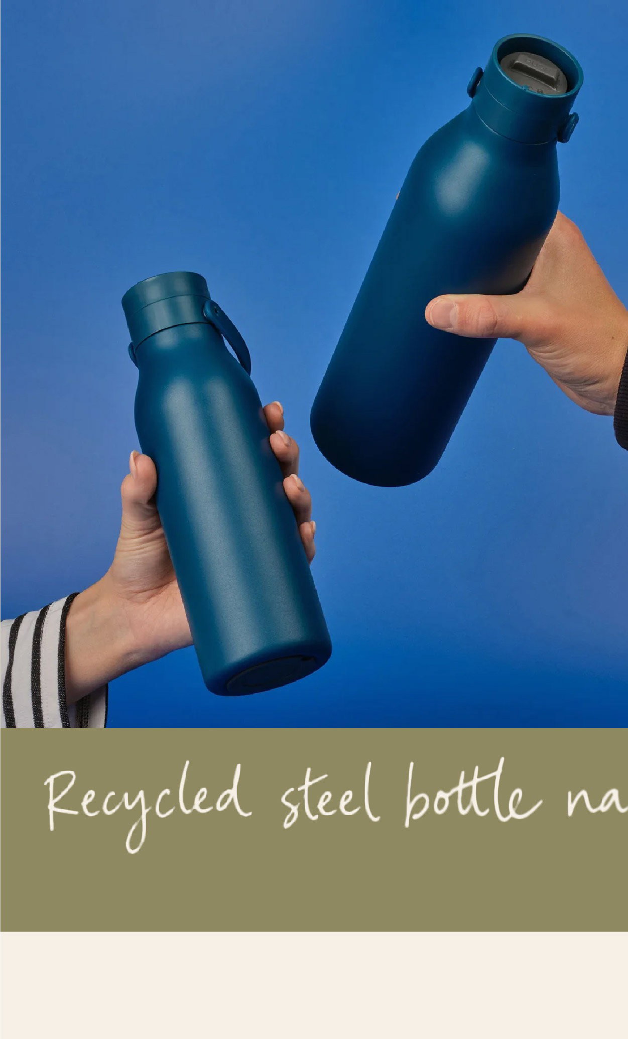 Recycled Steel Bottle Navy